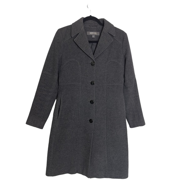 Kenneth Cole Reaction Wool Blend Coat Size 4 - Picture 2 of 7